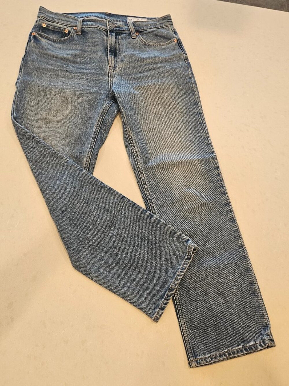 Gap Jeans '90s Straight High Rise - Light Wash Blue - Size 29P
